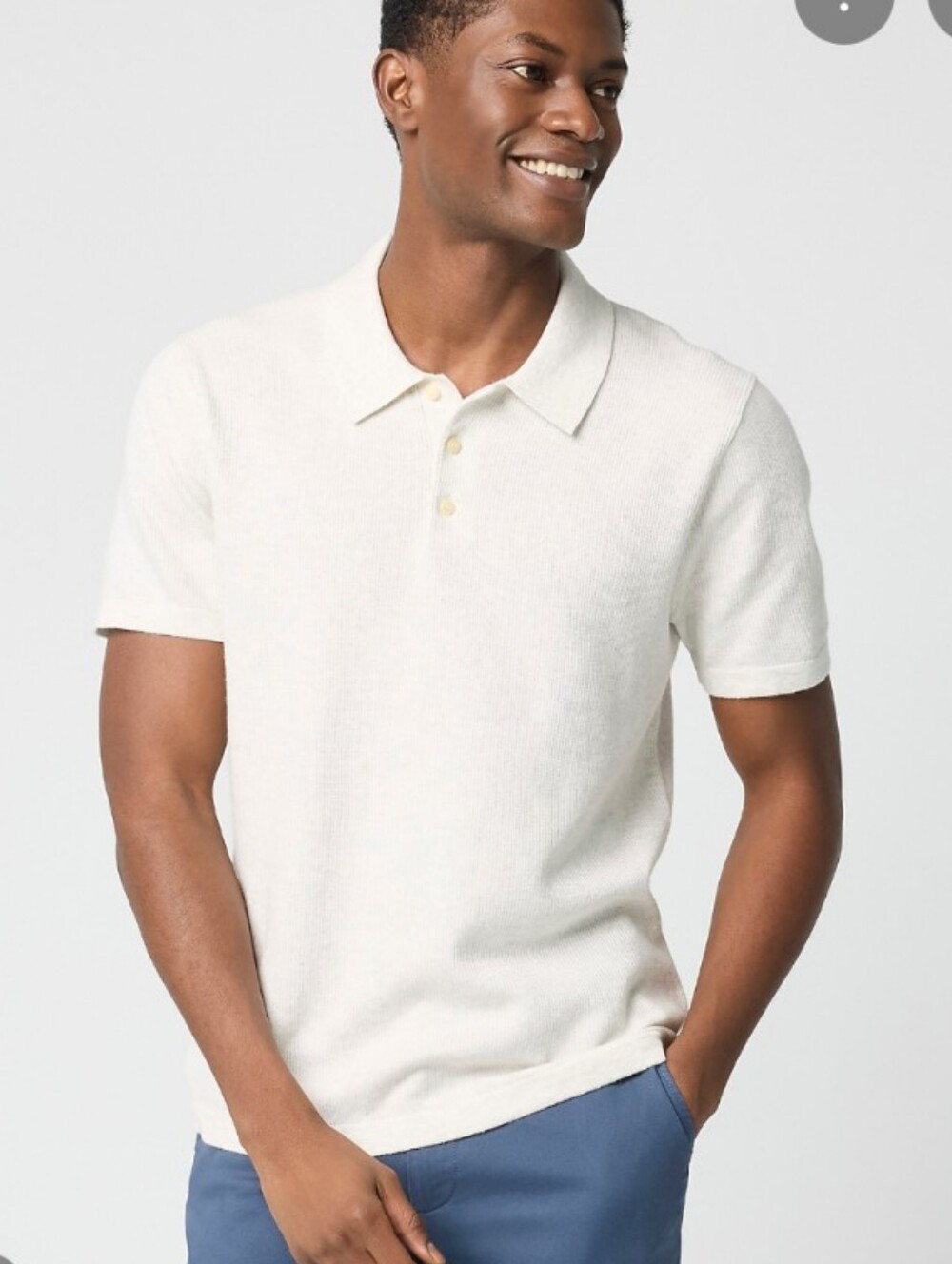 J. Crew Textured Cotton Sweater Polo NWT - Picture 4 of 7